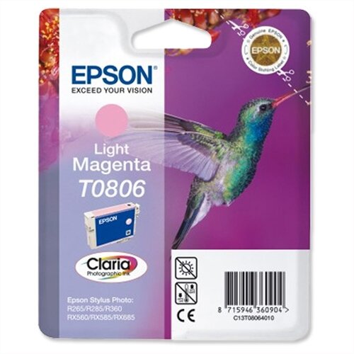 Epson T0806 Light Magenta Photo Ink Cartridge (C13T08064011) Epson T0806 Light Magenta Photo Ink Cartridge (C13T08064011)