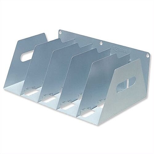 Lever Arch Filing Rack Portable Grey A4 Rigid Metal