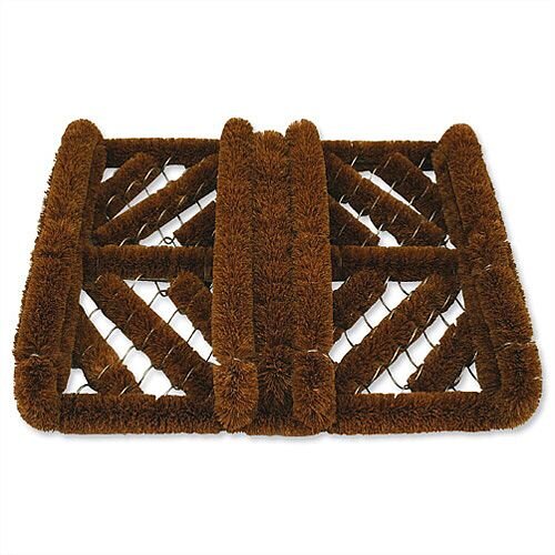 Heavy Duty Boot Scraper Door Mat Coir and Metal 400x500mm SPC DM33