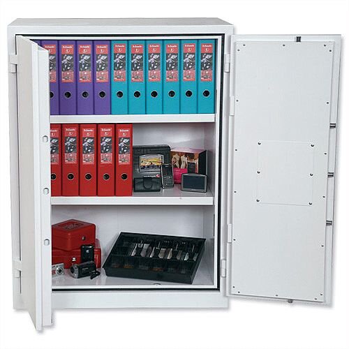 Phoenix Fire Ranger FS1512K Size 2 Fire Safe with Key Lock White 359L 30min Fire Protection Phoenix Fire Ranger FS1512K Size 2 Fire Safe with Key Lock White 359L 30min Fire Protection