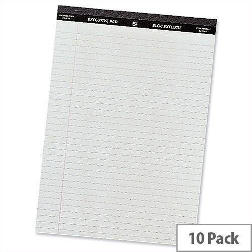 A4 Executive Pad Perforated Red Margin 50 Sheets Pack 10 5 Star