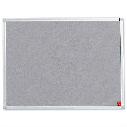 Grey Notice Board Aluminium Trim with Fixings 900 x 600mm 5 Star Grey Notice Board Aluminium Trim with Fixings 900 x 600mm 5 Star