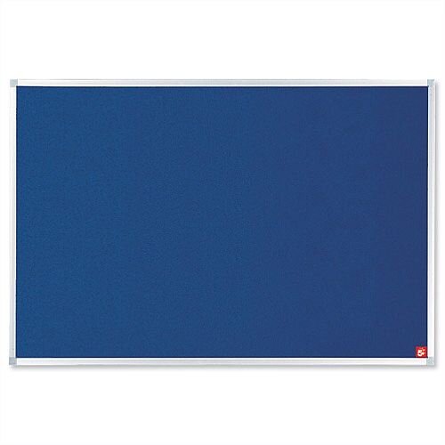 Blue Notice Board 1200 x 900mm Aluminium Trim with Fixings 5 Star