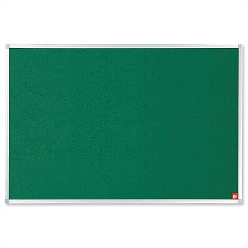 Green Notice Board Aluminium Trim with Fixings and 5 Star Hunt Office UK