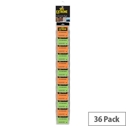 Post-it Extreme 76 x 76mm Assorted Pack of 36 EXT33M-CS-UKSP Post-it Extreme 76 x 76mm Assorted Pack of 36 EXT33M-CS-UKSP