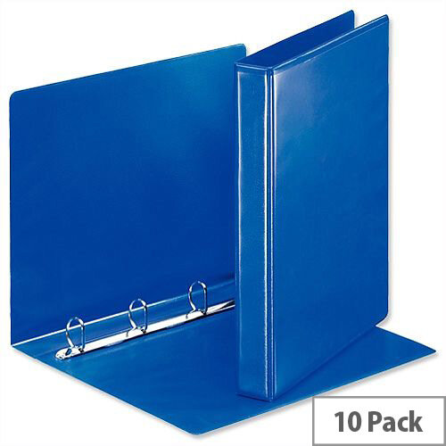 Esselte Presentation Ring Binder A4 Blue 25mm Size 4 D-Ring 600537/49732 Pack 10