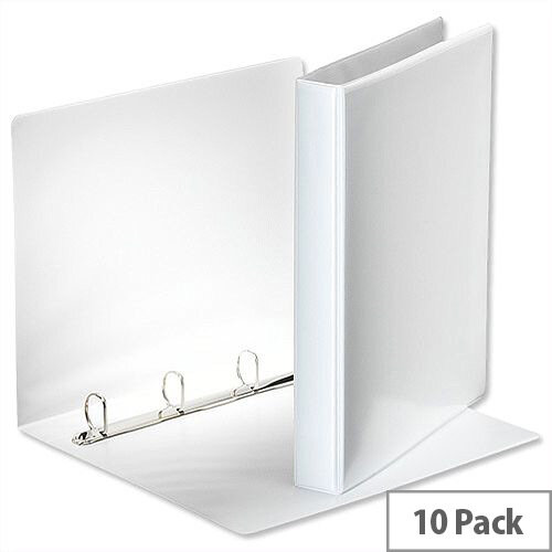 Esselte Presentation Ring Binder A4 White 25mm Size 4 D-Ring 600535/49702 Pack 10 Esselte Presentation Ring Binder A4 White 25mm Size 4 D-Ring 600535/49702 Pack 10
