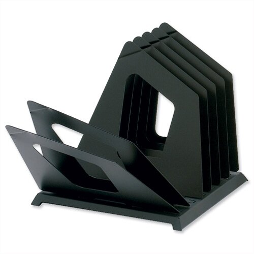Document File Sorter Metal 7 Pivoting Dividers Black Rotadex Datafind
