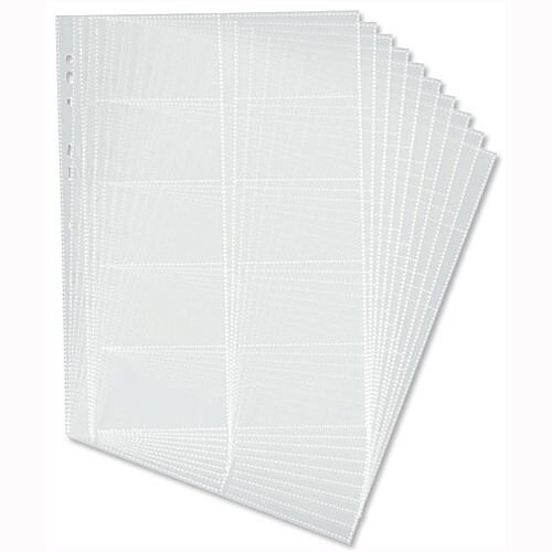 Durable Visifix Refill Set for A4 Business Card Album Capacity 200 57x90mm Cards (Pack of 10) 2388/36