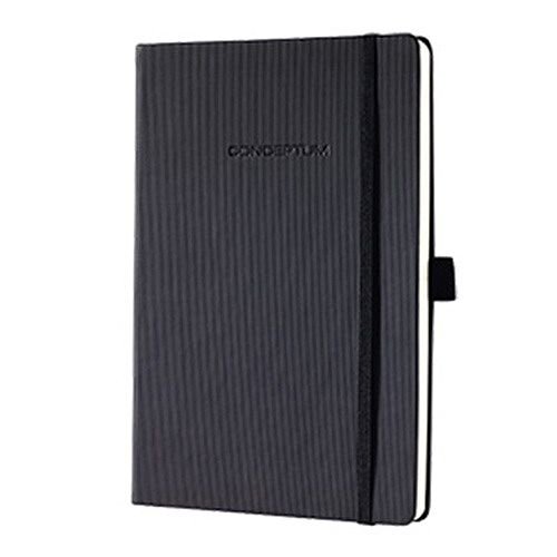 Sigel A5 Conceptum Notebook Padded Cover Ruled 194pp 80gsm Black Ref CO122