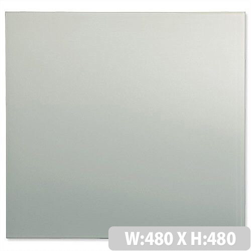 Sigel Artverum High Quality Tempered Glass Magnetic Whiteboard With Fixings 480x480 mm White Ref GL111