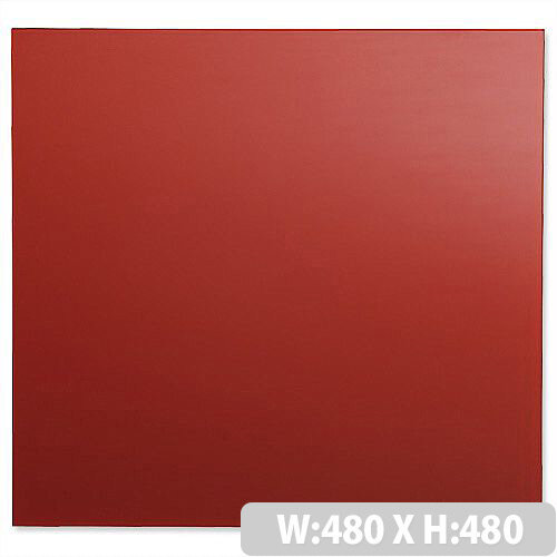 Sigel Artverum High Quality Tempered Glass Magnetic Whiteboard With Fixings 480x480mm Red Ref GL114