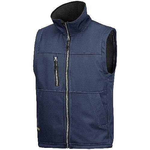 Snickers 4511 Profiling Soft Shell Vest Size L Regular Navy Snickers 4511 Profiling Soft Shell Vest Size L Regular Navy