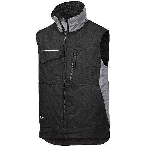 Snickers 4528 Craftsmen's Winter Vest Rip-stop Size XS Regular Black/Grey Snickers 4528 Craftsmen's Winter Vest Rip-stop Size XS Regular Black/Grey