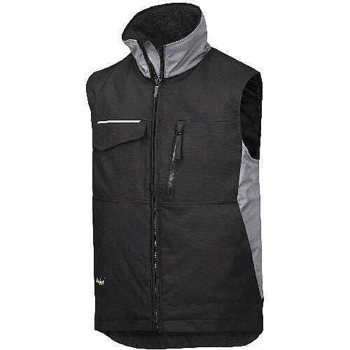 Snickers 4528 Craftsmen's Winter Vest Rip-stop Size XS Regular Black/Grey