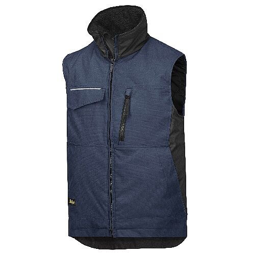 Snickers 4528 Craftsmen's Winter Vest Rip-stop Size 4XL Long Navy/Black