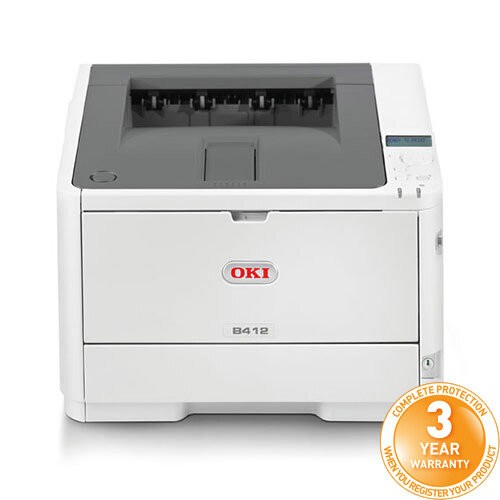 OKI B412dn A4 Mono Laser Printer Network Ready Duplex OKI B412dn A4 Mono Laser Printer Network Ready Duplex