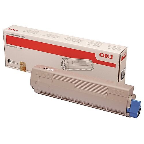 OKI 45862840 Black Toner Cartridge Original - High quality toner delivers professional results - Print yield: 7000 pages - For MC853 or MC873 printers OKI 45862840 Black Toner Cartridge Original - High quality toner delivers professional results - Print yield: 7000 pages - For MC853 or MC873 printers