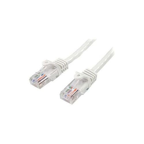 StarTech 5m White Cat5e Patch Cable with Snagless RJ45 Connectors Long Ethernet Cable 5 m 45PAT5MWH StarTech 5m White Cat5e Patch Cable with Snagless RJ45 Connectors Long Ethernet Cable 5 m 45PAT5MWH