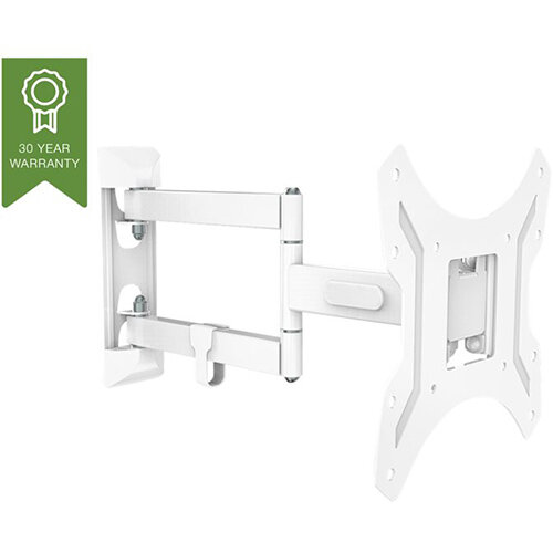 Vision VFM-WA2X2V2 - steel white display wall mount (adjustable arm)