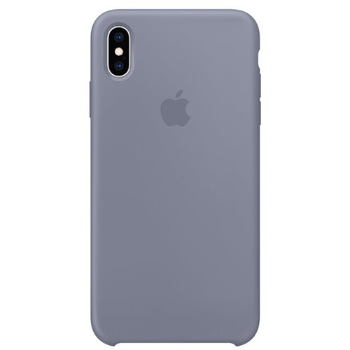 Apple - Silicone back cover for mobile phone Apple iPhone XS Max in Lavender Grey