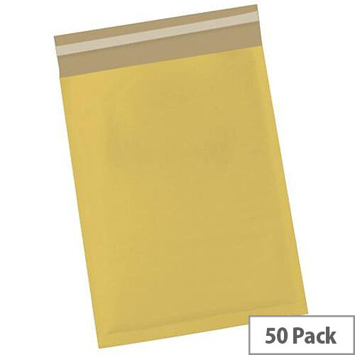 5 Star Office Bubble Lined Bags Size 4 240x320mm Gold Pack of 50 