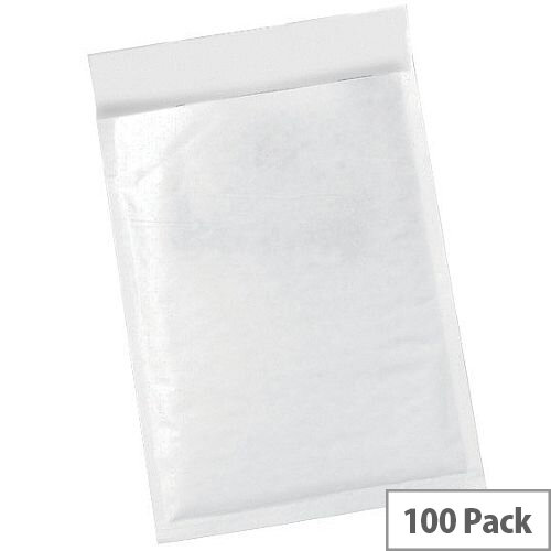 5 Star Office Bubble Lined Bags Size 2 205x245mm White Pack of 100 5 Star Office Bubble Lined Bags Size 2 205x245mm White Pack of 100