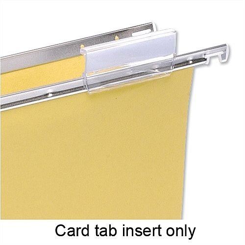 Card Inserts for  5 Star Suspension File Tabs White Ref 100331400 Pack 50 