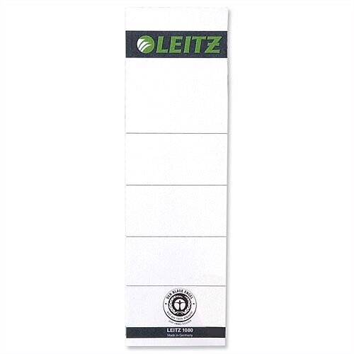 Leitz Replacement Spine Labels for Standard Board Lever Arch File Pack 10 Leitz Replacement Spine Labels for Standard Board Lever Arch File Pack 10