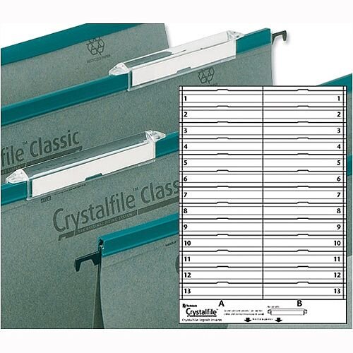 Card Inserts For Rexel Crystalfile Classic Linked Suspension File Tabs White 78290 Pack 50 Card Inserts For Rexel Crystalfile Classic Linked Suspension File Tabs White 78290 Pack 50