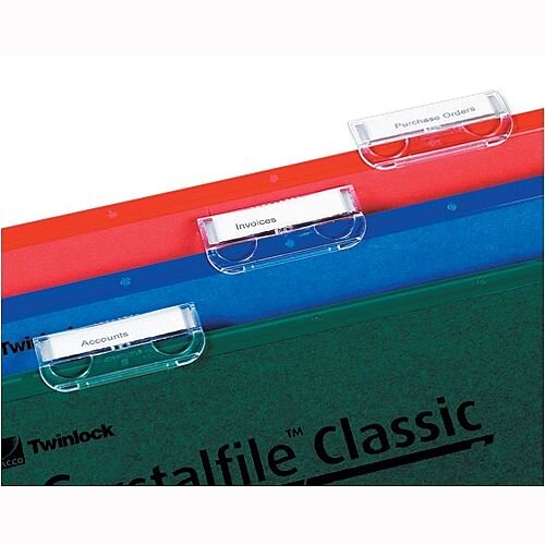 Plastic Tabs For Rexel Crystalfile Suspension Files Clear 78020 Pack 50 Plastic Tabs For Rexel Crystalfile Suspension Files Clear 78020 Pack 50