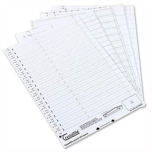 Card Inserts For Rexel Crystalfile 275mm Lateral File Crystal Tabs White 78370 Pack 50 Card Inserts For Rexel Crystalfile 275mm Lateral File Crystal Tabs White 78370 Pack 50