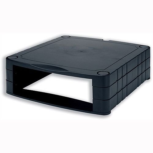 Stackable Monitor Screen Riser with Storage – Black, 20kg Max Weight, Adjustable Height 34mm To 100mm, Extra Space &Lifts CRT Or LCD Monitors (CCS25303) Stackable Monitor Screen Riser with Storage – Black, 20kg Max Weight, Adjustable Height 34mm To 100mm, Extra Space &Lifts CRT Or LCD Monitors (CCS25303)
