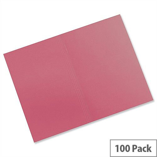 Guildhall Red Square Cut Folders Manilla Foolscap FS315 Pack 100