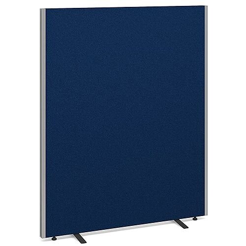 Floor Standing Acoustic Fabric Upholstered Screen 1500mm Highx1200mm Wide - Blue