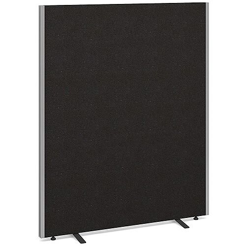 Floor Standing Acoustic Fabric Upholstered Screen 1500mm Highx1200mm Wide - Charcoal