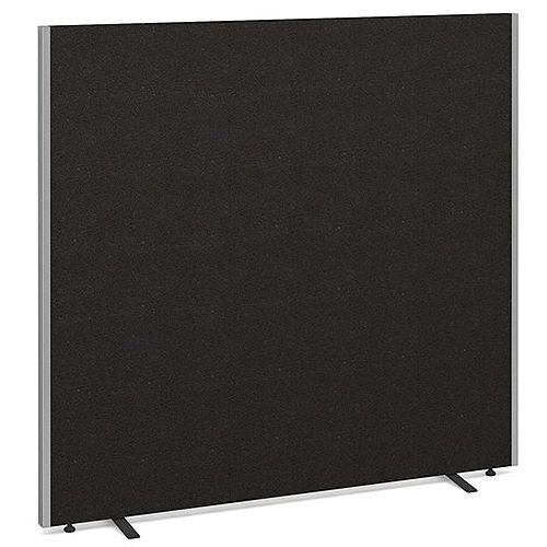 Floor Standing Acoustic Fabric Upholstered Screen 1500mm Highx1600mm Wide - Charcoal