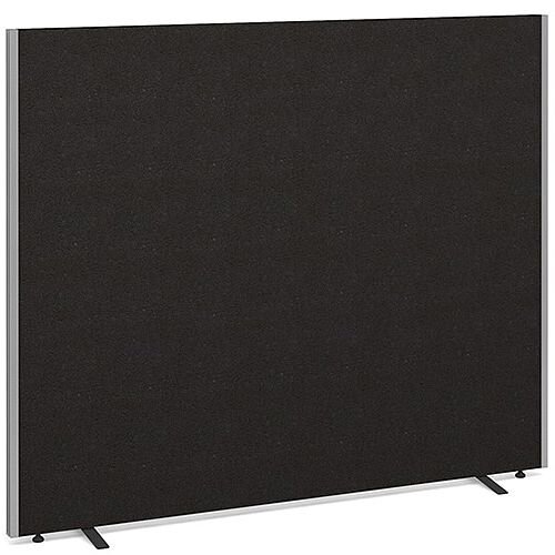 Floor Standing Acoustic Fabric Upholstered Screen 1500mm Highx1800mm Wide - Charcoal