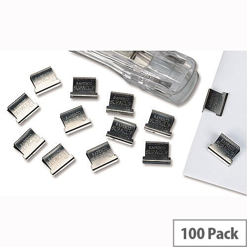 Rapesco Supaclip ''60'' Refill Stainless Steel Clips (Pack of 100) Rapesco Supaclip ''60'' Refill Stainless Steel Clips (Pack of 100)