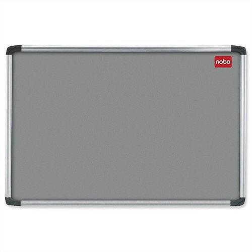 Nobo Grey Felt Notice Board with Aluminium Frame 1200 x 900mm