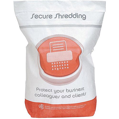 Secure Shredding Sacks Pack of 10 Size WxH : 475x600mm Holds up to 15kg Secure Shredding Sacks Pack of 10 Size WxH : 475x600mm Holds up to 15kg