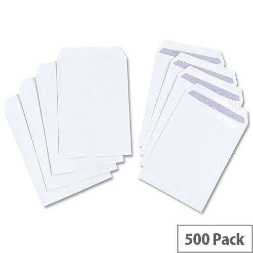 White Box C5 Envelopes Pocket Self Seal 100gsm White Pack 500 White Box C5 Envelopes Pocket Self Seal 100gsm White Pack 500