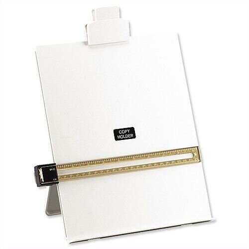 Desktop A4 Copyholder with Line Guide Ruler Grey 5 Star Hunt Office UK