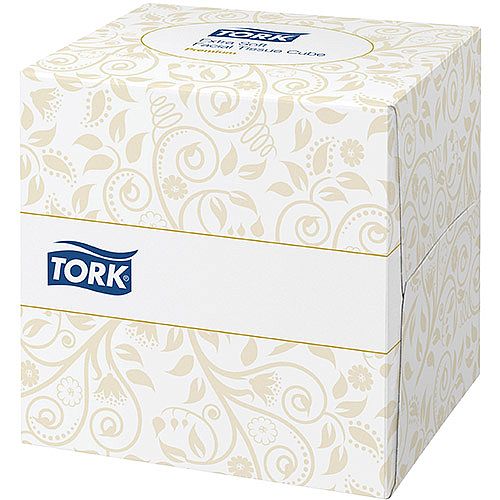 Tork Facial Tissues Cube Box 2 ply 100 Sheets White Pack of 30 Ref 140278 Tork Facial Tissues Cube Box 2 ply 100 Sheets White Pack of 30 Ref 140278