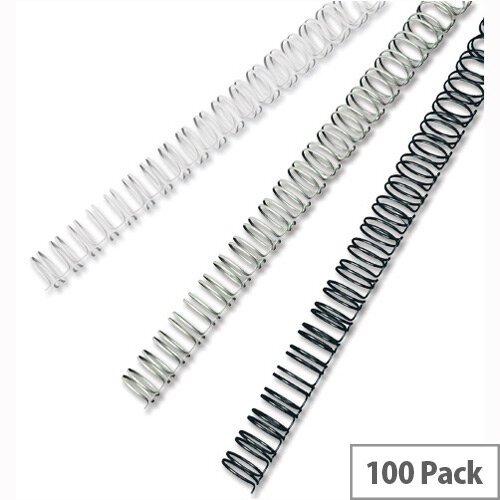 GBC Binding Wire 34 Loop 85 Sheets 9.5mm A4 Silver Pack 100 GBC Binding Wire 34 Loop 85 Sheets 9.5mm A4 Silver Pack 100