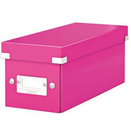 Leitz Click & Store CD Storage Box Pink 60410023 HuntOffice.co.uk