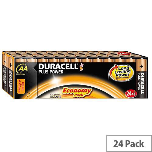 Duracell Plus Power AA Battery Alkaline 1.5V (24 Pack) 81275383