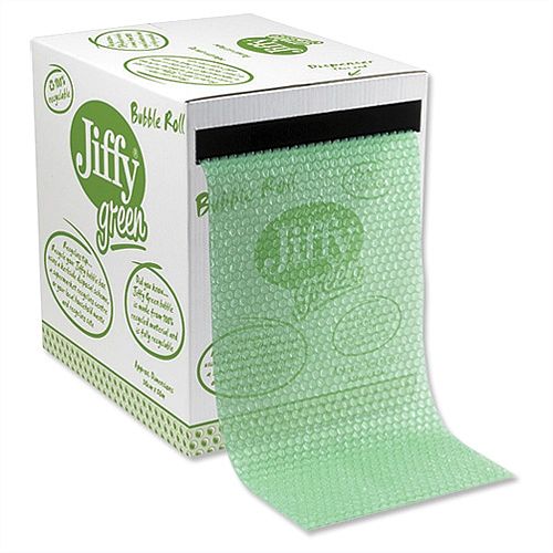 Jiffy Recycled Bubble Wrap In Dispenser Box 300 mm x 50 m Size 43010 Jiffy Recycled Bubble Wrap In Dispenser Box 300 mm x 50 m Size 43010