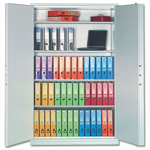 Phoenix Firechief Security Cupboard Fire Resistant 764 Litre Capacity 233kg W1200xD525x1885mm Phoenix Firechief Security Cupboard Fire Resistant 764 Litre Capacity 233kg W1200xD525x1885mm