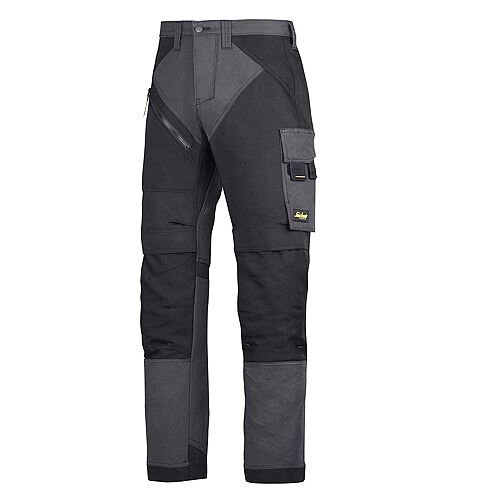 6202 RuffWork, Work Trousers+ Holster Pockets Steel grey\Black - 5804